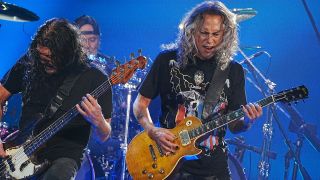 Kirk Hammett favors the Epiphone Greeny Les Paul over its Custom Shop equivalent